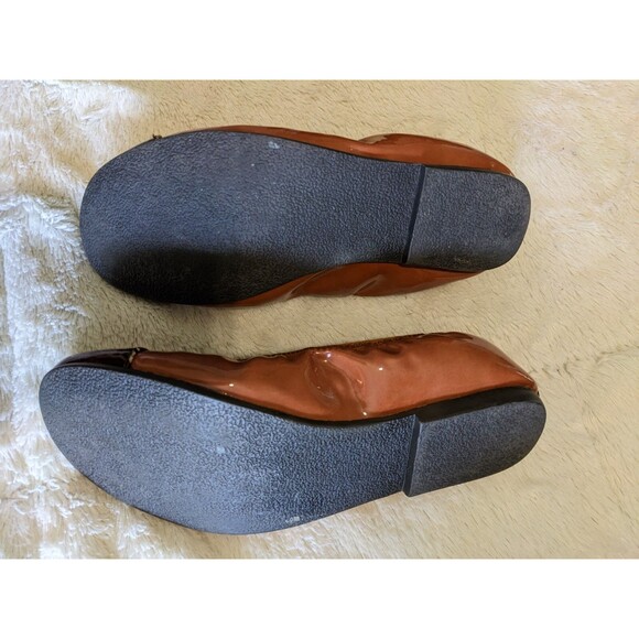 bcool ballet flats dress flats brown tan size 36 GIRLS 4 shiny dressy casual - Picture 4 of 12